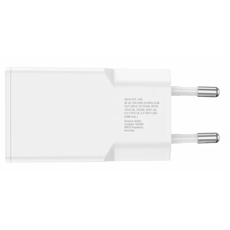 Carregador Indoor 4smarts 541124 Smartphone Branco AC Carregamento rápido