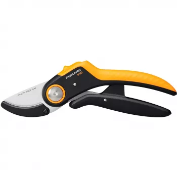 Tesoura de poda Fiskars Plus PowerLever bigorna preto laranja
