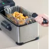 Fritadeira Taurus Fry 3 Single – capacidade de 3 L, 2000 W, aço inoxidável, termostato ajustável 150–190 °C