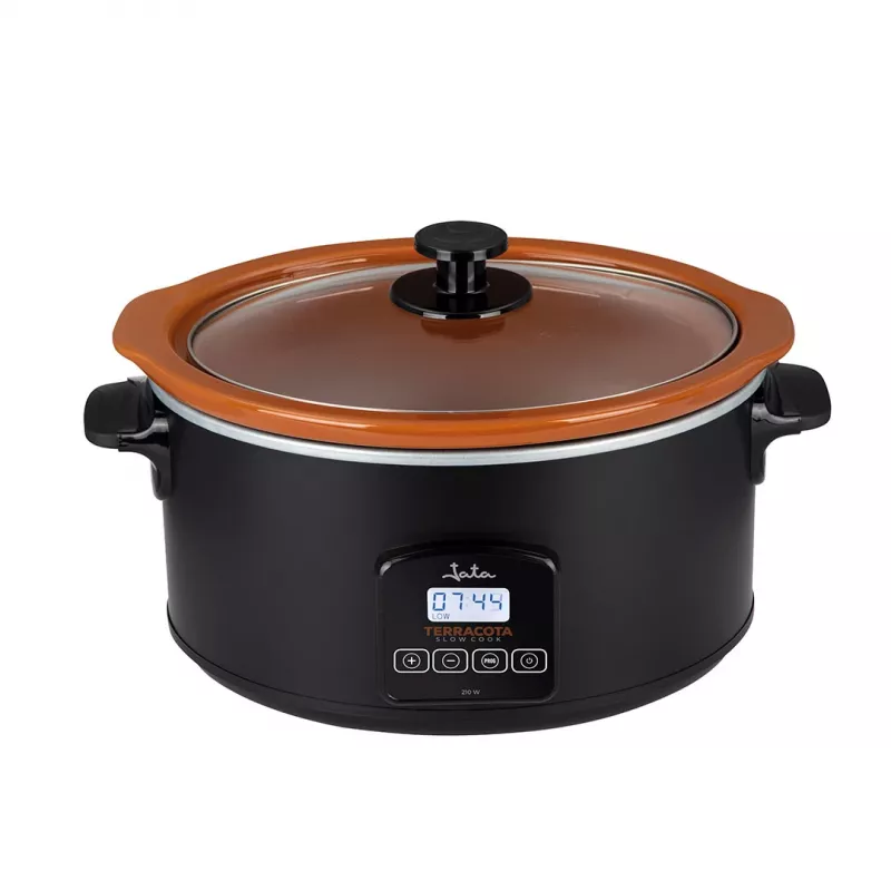 Panela de cozedura lenta Jata JEOL2145 5 L 210 W preto terracota botões 230 V