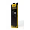 Gembird CCDB-mUSB2B-AMLM-6 cabo de USB-A para Lightning, entrançado de algodão, conectores metálicos, USB 2.0, 1,8 m, preto
