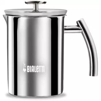 Bialetti 3990, espumador de leite elétrico portátil, aço inoxidável, aço inoxidável, 1000 ml, 1 l, 200 mm