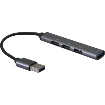 Hub USB helos HUB 4in1 USB-A 3.0 com 3x Portas USB-A 2.0