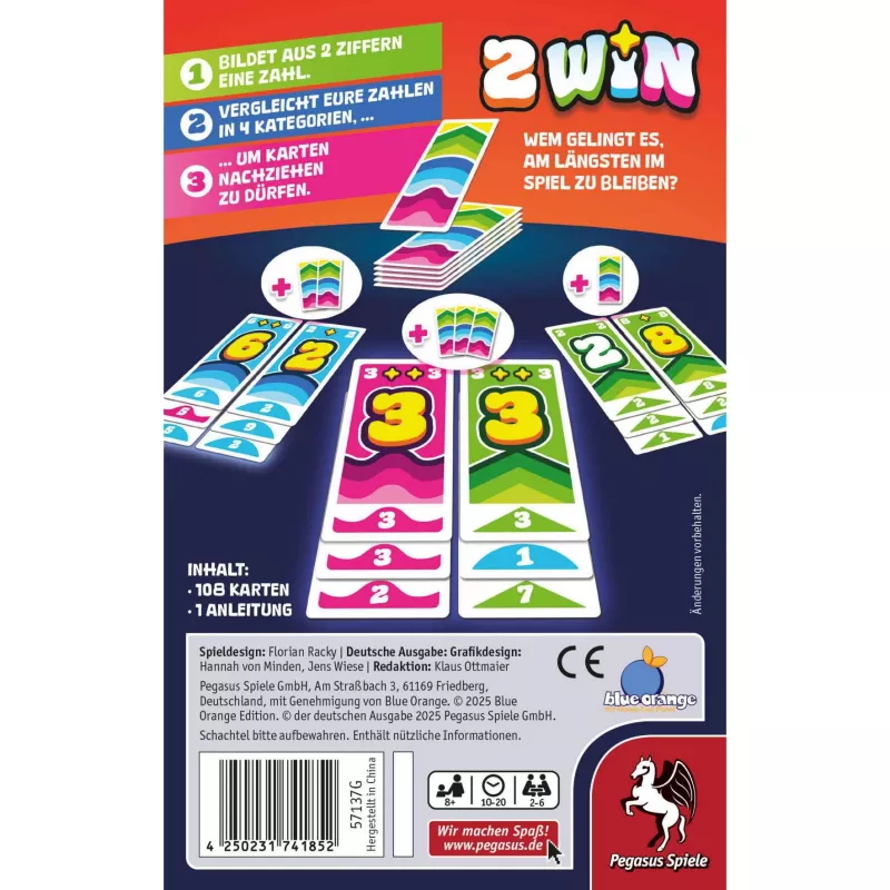 2 Win, jogo de cartas