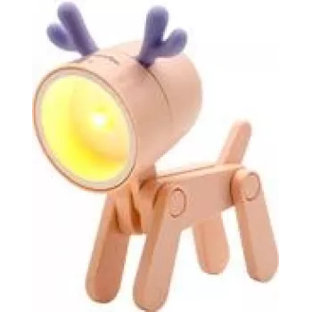 Candeeiro de mesa LED RealPower 486313 rosa universal a pilhas
