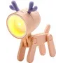 Candeeiro de mesa LED RealPower 486313 rosa universal a pilhas