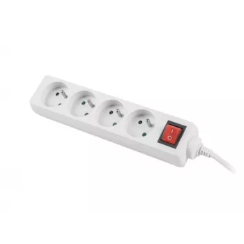 Régua de tomadas Lanberg PS1-04E-0150-W 1,5 m 4 tomadas AC interior branco