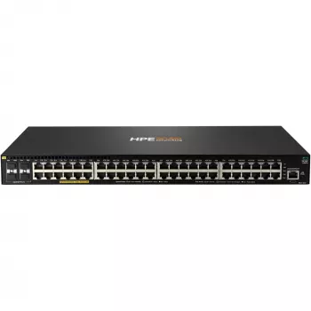 HPE - Série Aruba - Switch - 2930F 48G PoE+ 4SFP - L3 - Gerido - 48 x 10/100/1000 (PoE+) + 4 x Gigabit SFP (Uplink) montável em rack PoE+ (740 W)