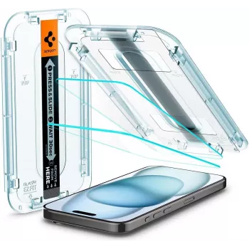 Spigen AGL06903 proteção de ecrã/traseira para smartphones película protetora de ecrã transparente Apple 2 unid. (AGL06903)