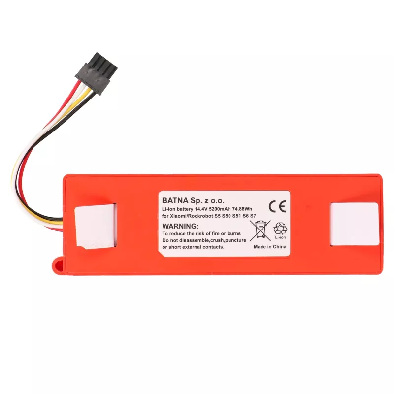Bateria de substituição para aspirador Xiaomi Mi Robot / Roborock S50 S55, 14,4 V 5200 mAh