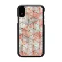 Capa para telemóvel iKins para iPhone XR — padrão de diamantes, preta