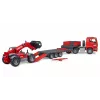 Conjunto de veículos BRUDER MAN TGA camião carregador com carregador Manitou