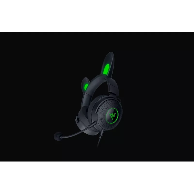 Razer Kraken V2 Pro Kitty Edition – headset gaming over-ear com fios, preto