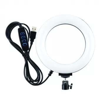 Luz anelar LED, 16 cm, USB