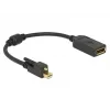Cabo DisplayPort DeLOCK 62638 Mini DisplayPort 0,25 m preto