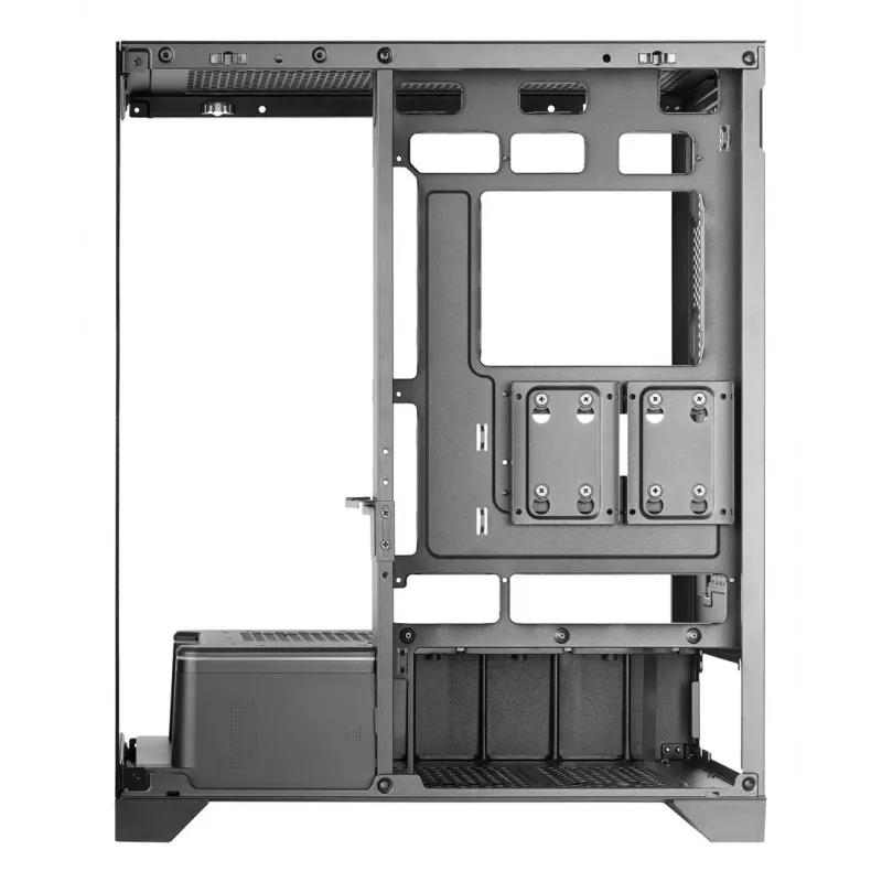 Caixa de PC Midi-Tower TACENS Mars Gaming MCPRISMA, preta, vidro temperado, compatível com ATX/Micro-ATX/Mini-ITX, 2x 3,5