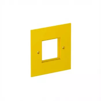 OBO Bettermann Placa de cobertura VH4 VH8 34950BW 2 tomadas AA-SCHUKO (6109836)