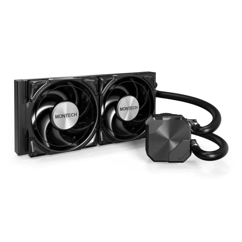 Refrigeração líquida all-in-one para processador Montech HyperFlow Silent 240 12 cm preto 1 unid.