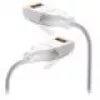 Cabo de rede Ubiquiti UACC-Cable-Patch-EL-C6A-12M-W RJ-45 Cat6a 12m branco transparente