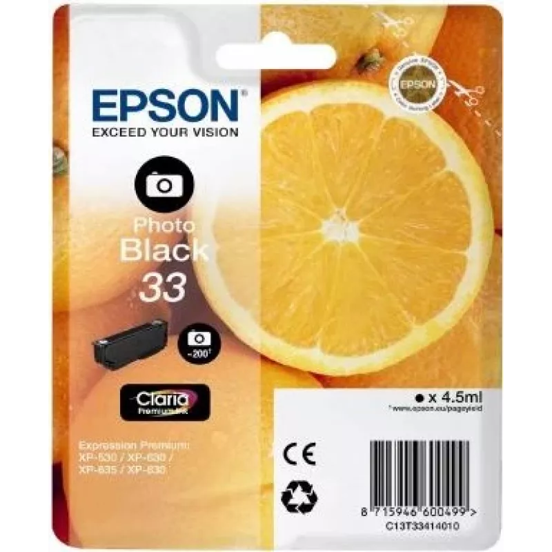 Epson Oranges C13T33414010 tinteiro 1 unid. original preto fotográfico