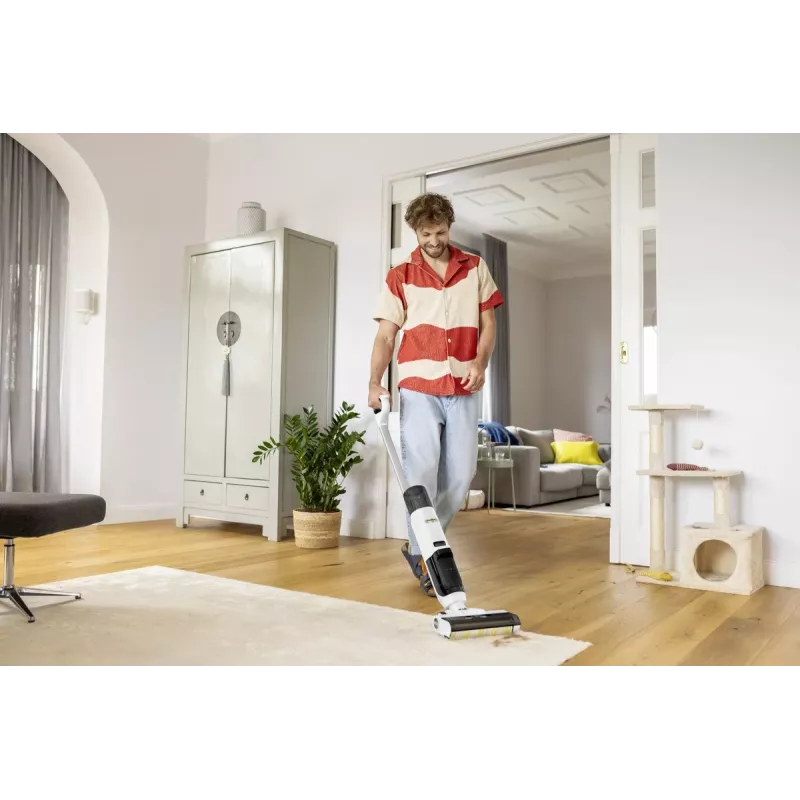 Karcher FCV 2 Natural N 1.056-101.0 limpa-pavimentos, a bateria, limpeza a seco e húmido, sem saco, 160 W, branco