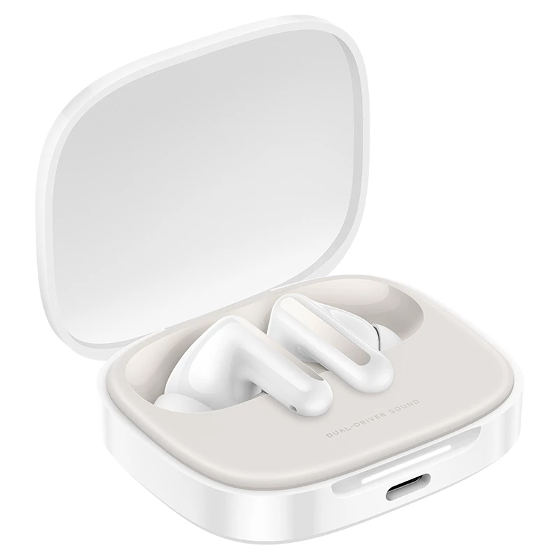 Auscultadores Bluetooth Xiaomi Redmi Buds 6 com microfone, Cloud White
