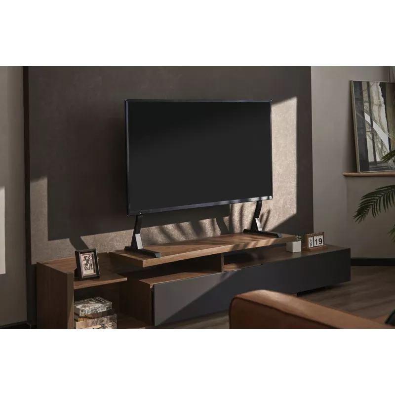 Gembird TVS-D90F-01 suporte de mesa para TV, 45-90 polegadas, preto