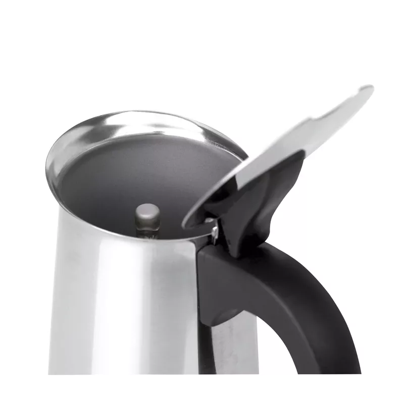 Cafeteira moka JATA Odin preto aço inoxidável