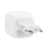 Carregador rápido AC de interior Belkin WCH020KQ2MWH-B6 – 2x USB-C, 2 m cabo integrado, branco