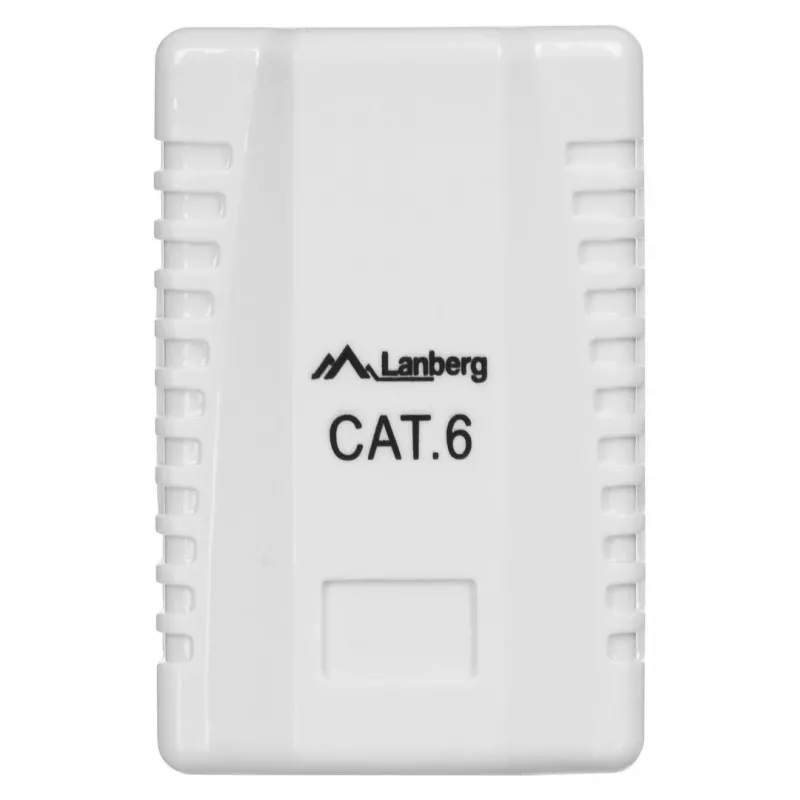 Tomada de rede LANBERG RJ-45 OU6-0001-W, Cat6, branco