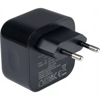 Carregador de smartphone Inter-Tech PD-2036, preto, AC, interior