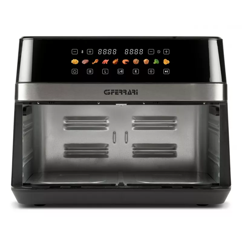 Fritadeira G3 Ferrari G10223 Double 12 L de pé 2200 W fritadeira de ar quente preto, aço inoxidável