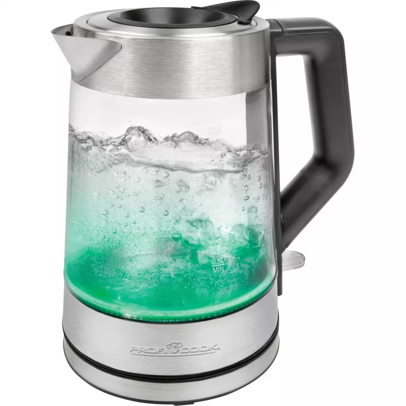 Chaleira elétrica de vidro Proficook PC-WKS 1190 G