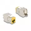 Módulo Keystone DeLOCK 88111 plano amarelo RJ-45 10 unid.