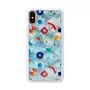 Capa para telemóvel iKins para iPhone XS / iPhone X S – branco poppin rock cobertura traseira de proteção