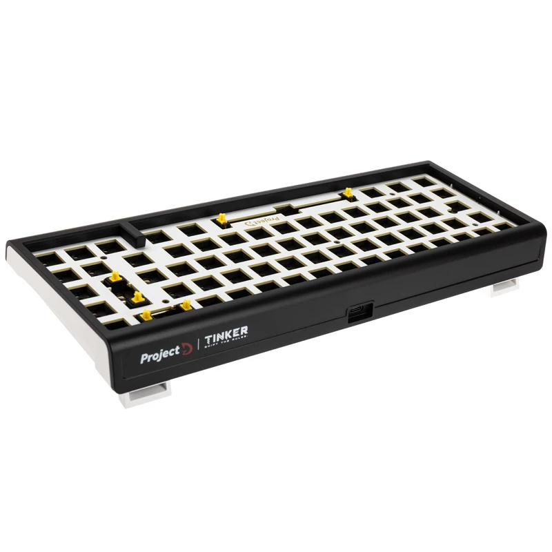 Teclado barebone Ducky Tinker 65 gaming USB alemão preto