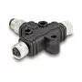 Divisor de cabo DeLOCK M8 T-splitter codificação A 4 pinos 1 x macho para 2 x fêmea