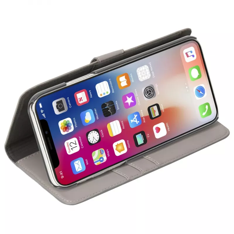Capa tipo carteira Krusell Loka iPhone XS Max 16,5 cm cinzento