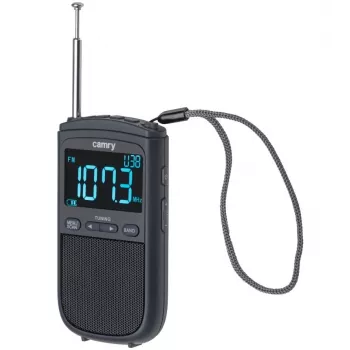 Camry | Mini rádio portátil | CR 1905 | Função despertador | Preto
