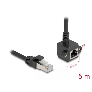 Cabo de rede DeLOCK 81159 RJ-45 Cat6 5 m preto