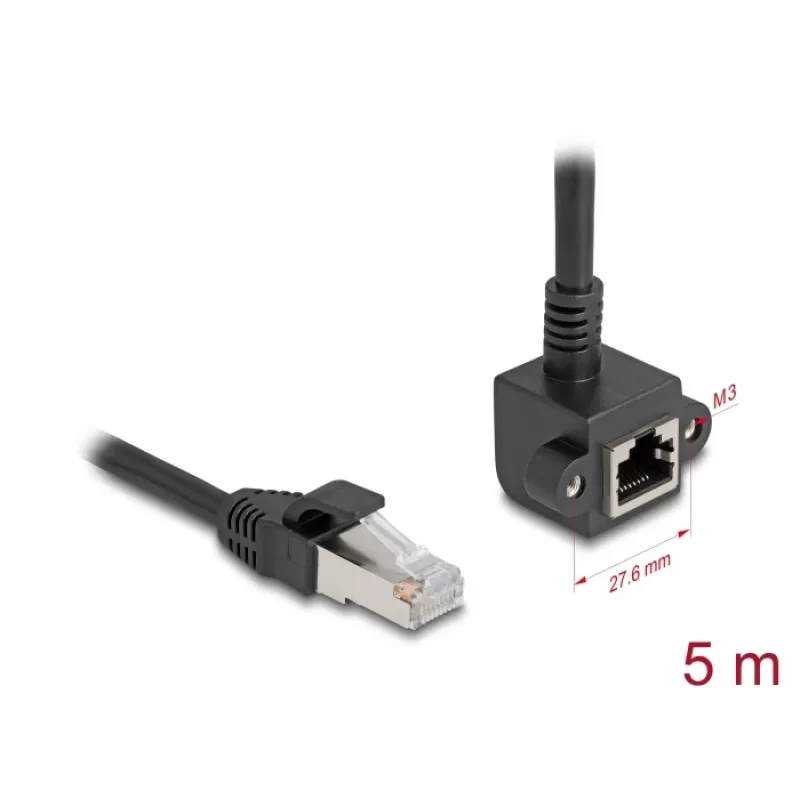 Cabo de rede DeLOCK 81159 RJ-45 Cat6 5 m preto