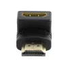 Adaptador HDMI GEMBIRD A-HDMI90-FML, HDMI para HDMI, adaptador em ângulo reto 90°, preto