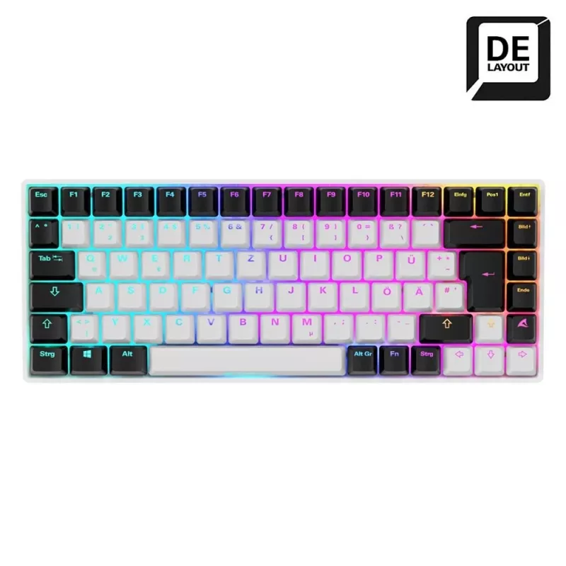 Teclado Sharkoon SKILLER SGK50 S3 75% branco