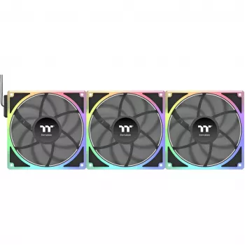 Ventoinha para caixa/CPU THERMALTAKE TOUGHFAN EX 140 ARGB Sync 3Pack – 140 mm, fluxo de ar elevado, ruído reduzido