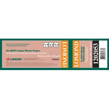Papel fotográfico Lomond XL mate 105 g/m² 1067 mm x 45 m
