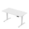 Secretária mark adler Leader 7.3 branca — estação de trabalho ergonómica de altura ajustável