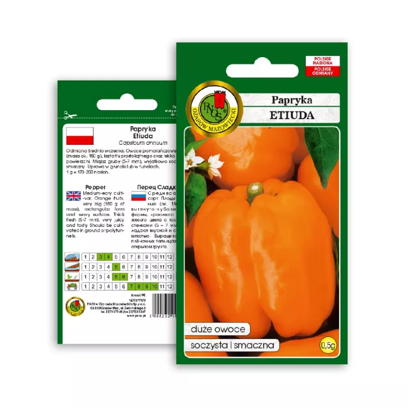 PNOS pimento Etiuda sementes de hortícolas, 0,5 g