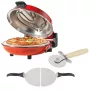 Máquina de pizza Petra PT5666VDE Bella Pizza 1200 W superfície antiaderente, forno de pizza de bancada