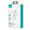 Carregador de parede USAMS T36 Mini USB-C, 20 W, PD 3.0, com cabo USB-C para Lightning de 1 m