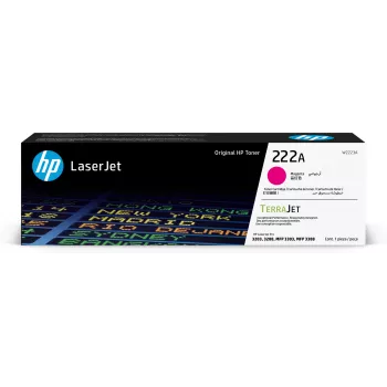 HP 222A - magenta - original - LaserJet - tinteiro de toner (W2223A) - para Color LaserJet Pro MFP 3302fdn, MFP 3303fdw